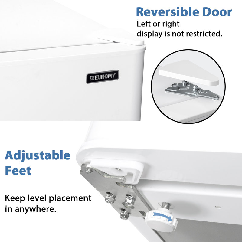 Euhomy 3.2 Cubic Feet cu. ft. Freestanding Mini Fridge with Freezer & Reviews Wayfair